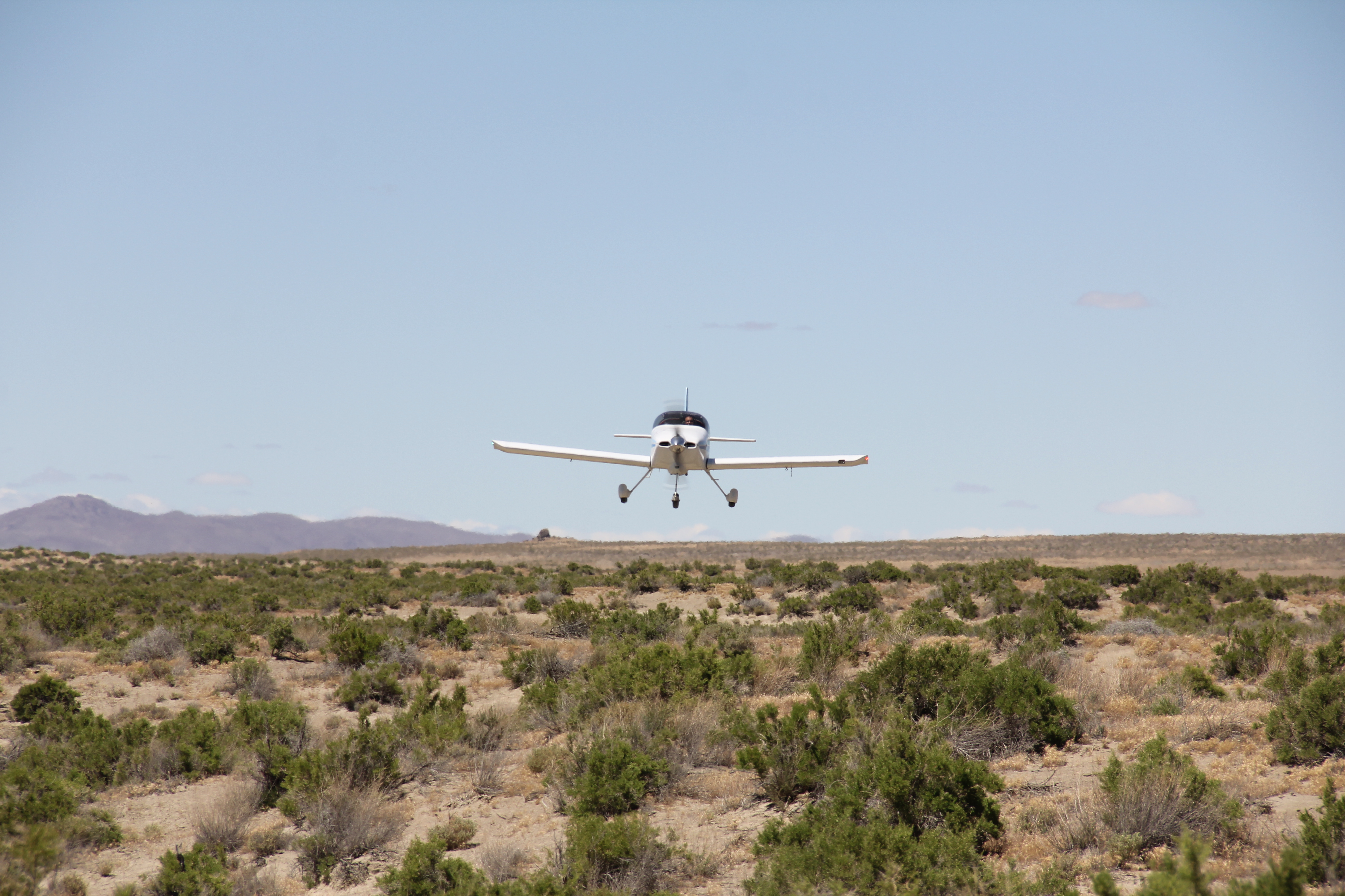 Low approach over the desert